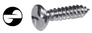 SCREWS  - SECURITY - ONEWAY - SMS<br><font size= 3><b>10 x 2-1/4 Oval Hd One Way SMS (100)